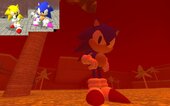 Sonic y Super Sonic de Outcome Memories 2 en uno Mod Porteado de Garry's Mod